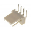 NS25-W4K; Socket; wire-board; male; NS25; 2.54mm; PIN: 4; THT; 250V; 3A; tinned; NINIGI NS25-W4K; Socket; wire-board; male; NS25; 2.54mm; PIN: 4; THT; 250V; 3A; tinned; NINIGI