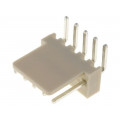 NS25-W5K; Socket; wire-board; male; NS25; 2.54mm; PIN: 5; THT; 250V; 3A; tinned; NINIGI