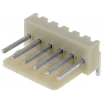 NS25-W6K; Socket; wire-board; male; NS25; 2.54mm; PIN: 6; THT; 250V; 3A; tinned; NINIGI