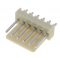 NS25-W6P; Socket; wire-board; male; NS25; 2.54mm; PIN: 6; THT; 250V; 3A; tinned; NINIGI NS25-W6P; Socket; wire-board; male; NS25; 2.54mm; PIN: 6; THT; 250V; 3A; tinned; NINIGI
