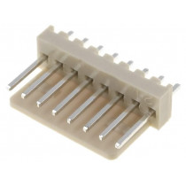 NS25-W8P; Socket; wire-board; male; NS25; 2.54mm; PIN: 8; THT; 250V; 3A; tinned; NINIGI