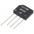 NTE167; Single-phase bridge rectifier; Urmax: 200V; If: 2A; Ifsm: 60A; THT; NTE Electronics