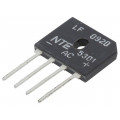 NTE5301; Single-phase bridge rectifier; Urmax: 600V; If: 8A; Ifsm: 200A; THT; NTE Electronics