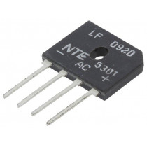 NTE5301; Single-phase bridge rectifier; Urmax: 600V; If: 8A; Ifsm: 200A; THT; NTE Electronics