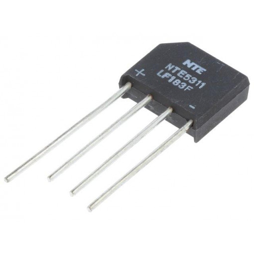 NTE5311; Single-phase bridge rectifier; Urmax: 1kV; If: 4A; Ifsm: 150A; THT; NTE Electronics
