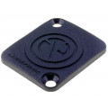 DBA-BL; Protection cap; flange (2 holes),for panel mounting,screw; NEUTRIK DBA-BL; Protection cap; flange (2 holes),for panel mounting,screw; NEUTRIK