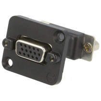 NADB15FF-B; Transition: D-Sub coupler; both sides,D-Sub 15pin HD female; NEUTRIK