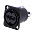 NAHDMI-W-B; Adapter; HDMI socket x2; shielded; gold-plated; Colour: black; NEUTRIK NAHDMI-W-B; Adapter; HDMI socket x2; shielded; gold-plated; Colour: black; NEUTRIK
