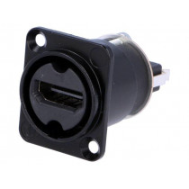 NAHDMI-W-B; Adapter; HDMI socket x2; shielded; gold-plated; Colour: black; NEUTRIK