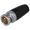 NBNC75BFG7; Plug; BNC; male; shielded,with strain relief; straight; 75Ω; NEUTRIK