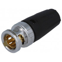 NBNC75BFG7; Plug; BNC; male; shielded,with strain relief; straight; 75Ω; NEUTRIK