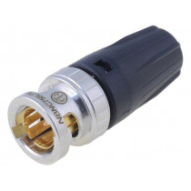 NBNC75BLP9; Plug; BNC; male; shielded,with strain relief; straight; 75Ω; NEUTRIK