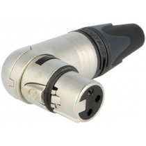 NC3FRX; Plug; XLR; female; PIN: 3; angled 90°; swivel; for cable; soldering; NEUTRIK