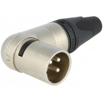 NC3MRX; Plug; XLR; male; PIN: 3; angled 90°; swivel; for cable; soldering; NEUTRIK