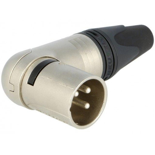 NC3MRX; Plug; XLR; male; PIN: 3; angled 90°; swivel; for cable; soldering; NEUTRIK