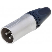 NC3MXX; Plug; XLR; male; PIN: 3; straight; for cable; soldering; 16A; 3.5÷8mm; NEUTRIK