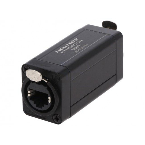 NE8FF; Socket; coupler; etherCON; RJ45 socket,both sides; Colour: black; NEUTRIK