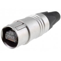 NE8MC6-MO; Plug; RJ45; PIN: 8; Cat: 6; shielded; gold-plated; Layout: 8p8c; NEUTRIK