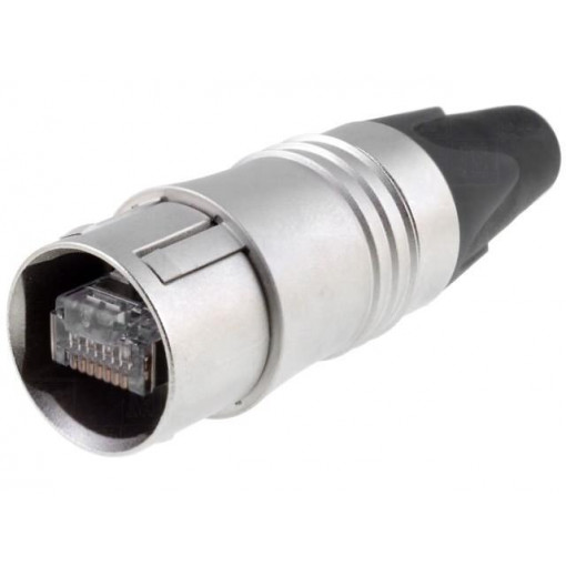 NE8MC6-MO; Plug; RJ45; PIN: 8; Cat: 6; shielded; gold-plated; Layout: 8p8c; NEUTRIK