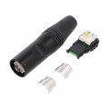 NE8MX6-B; Plug; RJ45; etherCON; PIN: 8; Cat: 6a; gold-plated; Layout: 8p8c; IDC; NEUTRIK