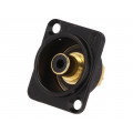 NF2D-B-0; Socket; RCA; female; soldering; gold-plated; Marker: black; NEUTRIK NF2D-B-0; Socket; RCA; female; soldering; gold-plated; Marker: black; NEUTRIK