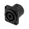 NL4MP; Socket; loudspeaker; male; PIN: 4; 30A; 250V; 4.8mm connectors; NEUTRIK