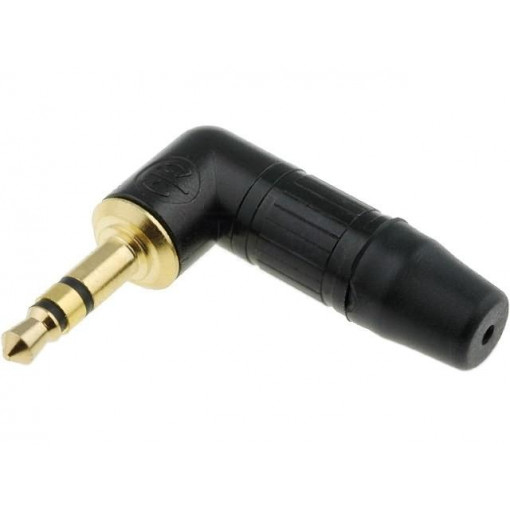 NTP3RC-B; Plug; Jack 3,5mm; male; stereo; with strain relief; angled 90°; NEUTRIK
