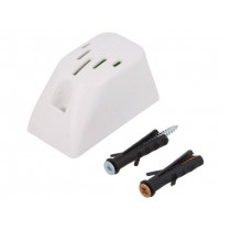 NTS-01; Sensor: temperature; NTC; 10kΩ; 40x60x35mm; Mounting: wall mount; ZAMEL