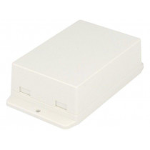 NUB1057035WH; Enclosure: multipurpose; X: 70.6mm; Y: 105mm; Z: 35.5mm; ABS; white; GAINTA