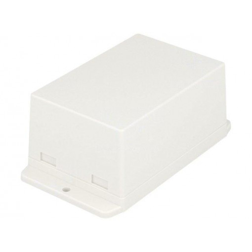 NUB1057050WH; Enclosure: multipurpose; X: 70.6mm; Y: 105mm; Z: 50.5mm; ABS; white; GAINTA