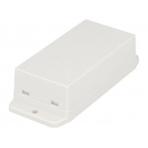 NUB904527WH; Enclosure: multipurpose; X: 45.6mm; Y: 90mm; Z: 27.5mm; ABS; white; GAINTA