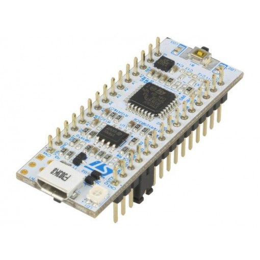 NUCLEO-F303K8; Dev.kit: STM32; STM32F303K8T6; Add-on connectors: 2; base board; STMicroelectronics