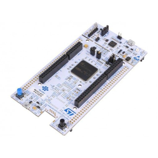 NUCLEO-F412ZG; Dev.kit: STM32; STM32F412ZGT6; Add-on connectors: 2; base board; STMicroelectronics NUCLEO-F412ZG; Dev.kit: STM32; STM32F412ZGT6; Add-on connectors: 2; base board; STMicroelectronics