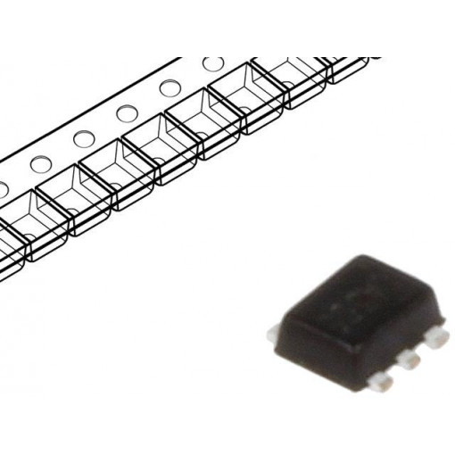 NUF2042XV6T1G; Filter: digital; line terminator; EMI,lowpass; SOT563; Channels: 2; ON SEMICONDUCTOR