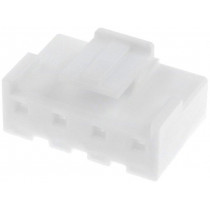 NVR-04; Plug; wire-board; female; 5mm; PIN: 4; Colour: white; JST