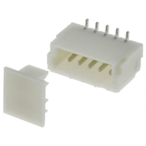A1001WV-S-5P; Socket; wire-board; male; 1mm; PIN: 5; SMT; 50V; 1A; tinned; 20mΩ; JOINT TECH A1001WV-S-5P; Socket; wire-board; male; 1mm; PIN: 5; SMT; 50V; 1A; tinned; 20mΩ; JOINT TECH