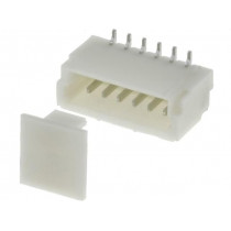 A1001WV-S-6P; Socket; wire-board; male; 1mm; PIN: 6; SMT; 50V; 1A; tinned; 20mΩ; JOINT TECH A1001WV-S-6P; Socket; wire-board; male; 1mm; PIN: 6; SMT; 50V; 1A; tinned; 20mΩ; JOINT TECH