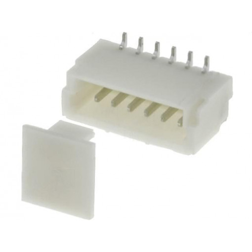A1001WV-S-6P; Socket; wire-board; male; 1mm; PIN: 6; SMT; 50V; 1A; tinned; 20mΩ; JOINT TECH A1001WV-S-6P; Socket; wire-board; male; 1mm; PIN: 6; SMT; 50V; 1A; tinned; 20mΩ; JOINT TECH