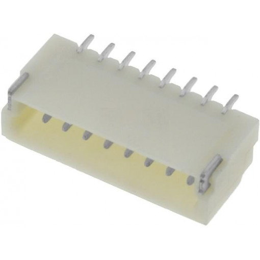 A1001WR-S-8P; Socket; wire-board; male; 1mm; PIN: 8; SMT; 50V; 1A; tinned; 20mΩ; JOINT TECH A1001WR-S-8P; Socket; wire-board; male; 1mm; PIN: 8; SMT; 50V; 1A; tinned; 20mΩ; JOINT TECH