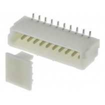 A1001WV-S-10P; Socket; wire-board; male; 1mm; PIN: 10; SMT; 50V; 1A; tinned; 20mΩ; JOINT TECH A1001WV-S-10P; Socket; wire-board; male; 1mm; PIN: 10; SMT; 50V; 1A; tinned; 20mΩ; JOINT TECH