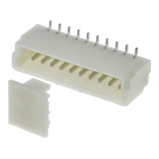 A1001WV-S-10P; Socket; wire-board; male; 1mm; PIN: 10; SMT; 50V; 1A; tinned; 20mΩ; JOINT TECH A1001WV-S-10P; Socket; wire-board; male; 1mm; PIN: 10; SMT; 50V; 1A; tinned; 20mΩ; JOINT TECH