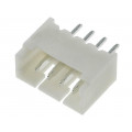 A1250WV-4P; Socket; wire-board; male; 1.25mm; PIN: 4; THT; 125V; 1A; tinned; JOINT TECH A1250WV-4P; Socket; wire-board; male; 1.25mm; PIN: 4; THT; 125V; 1A; tinned; JOINT TECH