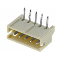 A1500WR-5P; Socket; wire-board; male; 1.5mm; PIN: 5; THT; 100V; 1A; tinned; 20mΩ; JOINT TECH