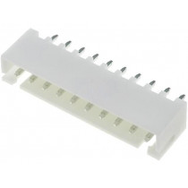 A2501WV-10P1; Wire-board; socket; male; A2501; 2.5mm; PIN: 10; THT; 250V; 3A; tinned; JOINT TECH