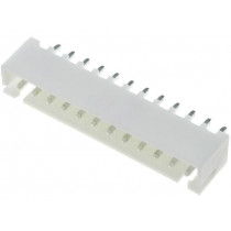 A2501WV-12P1; Wire-board; socket; male; A2501; 2.5mm; PIN: 12; THT; 250V; 3A; tinned; JOINT TECH