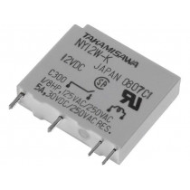 NY-12W-K; Relay: electromagnetic; SPST-NO; Ucoil: 12VDC; 5A/250VAC; 5A/30VDC; FUJITSU