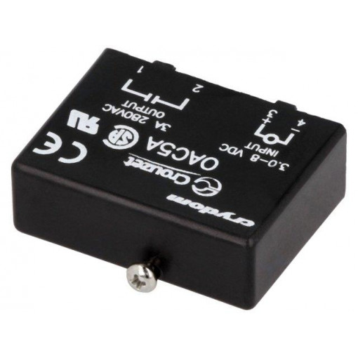 OAC5A; Relay: solid state; Ucntrl: 2.75÷8VDC; 3.5A; 24÷240VAC; -30÷80°C; CROUZET