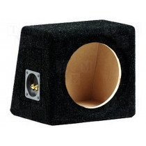 C88 BLACK; Car loudspeaker enclosure; MDF; black; textil; 8l; 200mm; BASSER