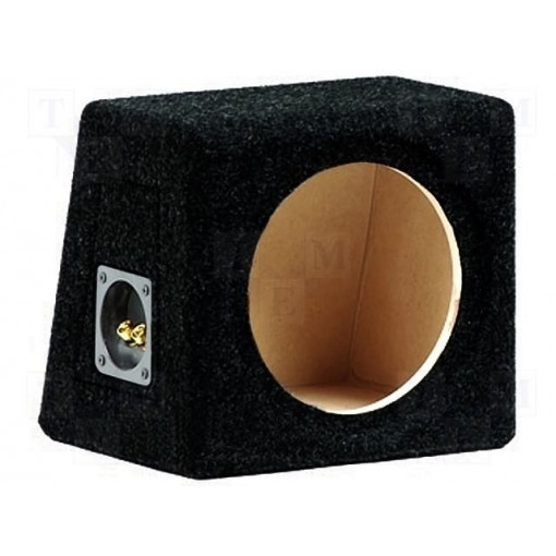 C88 BLACK; Car loudspeaker enclosure; MDF; black; textil; 8l; 200mm; BASSER