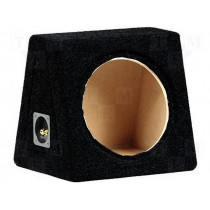 C1015 BLACK; Car loudspeaker enclosure; MDF; black; textil; 15l; 250mm; BASSER